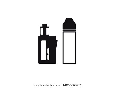 Vape Icon E-Cigarette Symbol Device Quit Smoking Juice Vector Illustration
