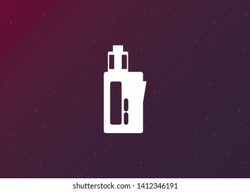 Vape Icon E-Cigarette Symbol Device Quit Smoking Juice Vector Illustration