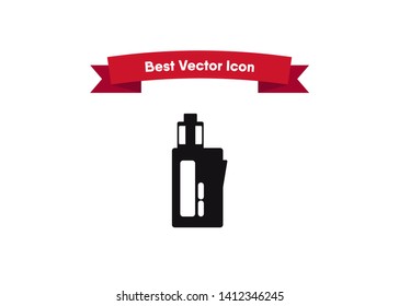 Vape Icon E-Cigarette Symbol Device Quit Smoking Juice Vector Illustration