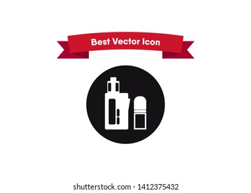 Vape Icon E-Cigarette Symbol Device Quit Smoking Juice Vector Illustration