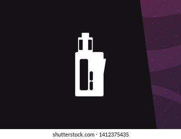 Vape Icon E-Cigarette Symbol Device Quit Smoking Juice Vector Illustration