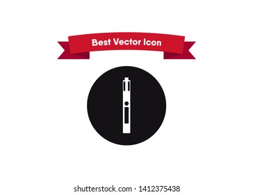 Vape Icon E-Cigarette Symbol Device Quit Smoking Juice Vector Illustration