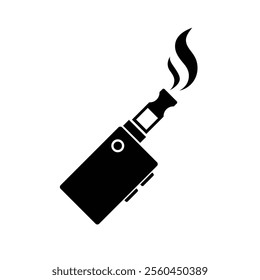 Vape icon. Electronic cigarette icon. Vape device vector illustration. Electronic cigarette. Vaping device.