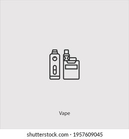 vape icon vector isolated on white background