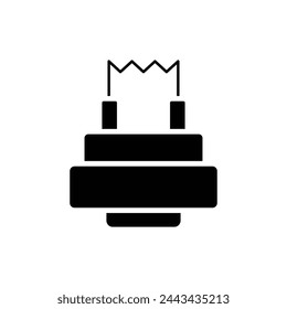 Vape Isolator gefüllte Icon Vektor-Illustration