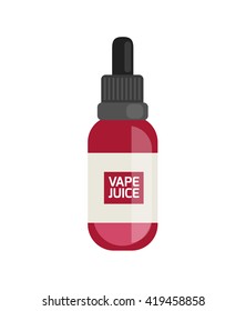 Vape juice for smoking machine. Vaping electronic vaporizer. Alternative smoking. Vaping new culture vector sign. electronic cigarette