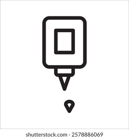 vape liquid icon with white background