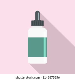 Vape liquid reserve icon. Flat illustration of vape liquid reserve vector icon for web design