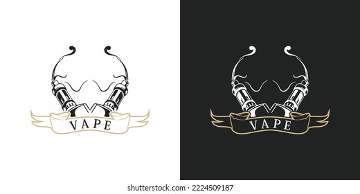 vape logo design modern concept