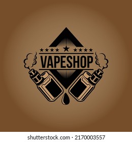 vape logo design for vapor shop oldschool logo