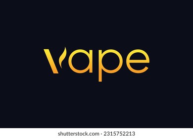 Plantilla vectorial de diseño de logotipo Vape