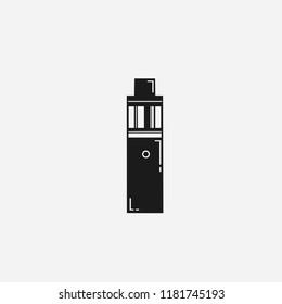 vape logo . vaporizer flat design . vapor symbol