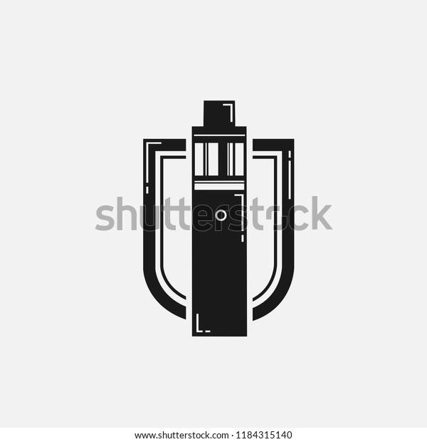 Vape Logo Vaporizer Flat Design Vapor Stock Vector (Royalty Free ...