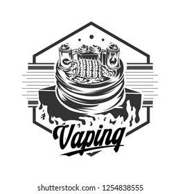 Vape logo vector, Vaping Vector Illustration