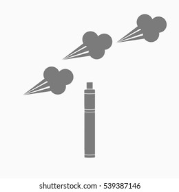 Vape mechanical mod icon illustration isolated vector sign symbol
