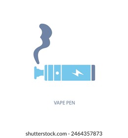 vape pen concept line icon. Simple element illustration. vape pen concept outline symbol design.