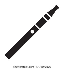Vape pen or e-cigarette/ecigarette flat vector icon for apps and websites