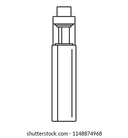 Vape pen icon. Outline vape pen vector icon for web design isolated on white background