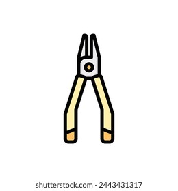 Vape Pliers Icon Vector Illustration