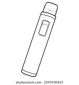 vape pod illustration hand drawn outline vector