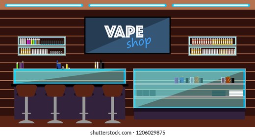 Vape room interior