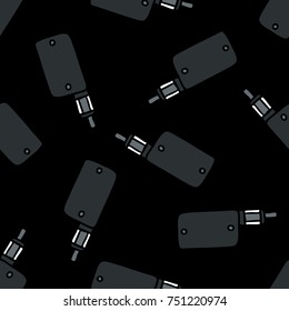 vape seamless doodle pattern