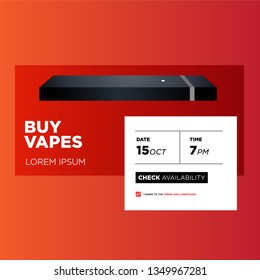 Vape Selling App Interface Design