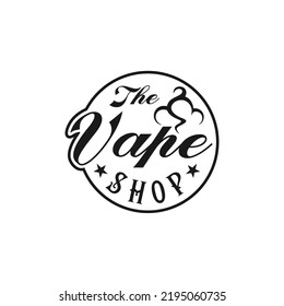 Vape Shop con el diseño del logotipo de la nube
