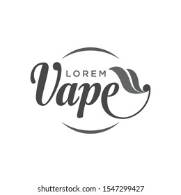 Vape shop labels emblems badges set. Vaping related typography collection. Trendy design elements for t-shirt prints and advertising. Vector vintage illustration.