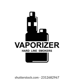 Vector de diseño del logotipo de Vape Shop. Plantilla de diseño de logotipo de Vaping