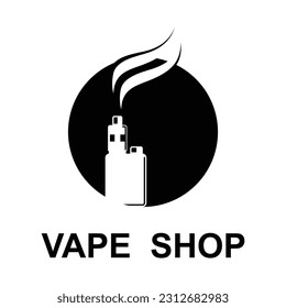 Vape Shop Logo Design Concept Vector. Vaping Logo Design Template
