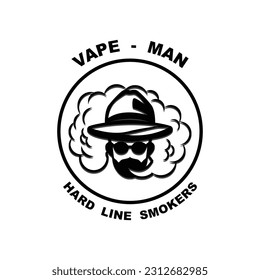 Vape Shop Logo Design Concept Vector. Vaping Logo Design Template
