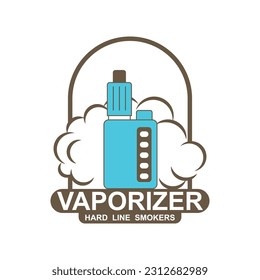 Vape Shop Logo Design Concept Vector. Vaping Logo Design Template