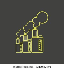 Vape Shop Logo Design Concept Vector. Vaping Logo Design Template