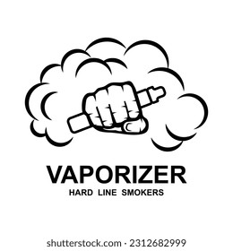 Vape Shop Logo Design Concept Vector. Vaping Logo Design Template