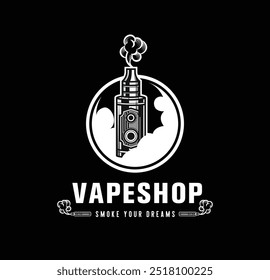 Diseño de Vector de logotipo de tienda de Vape