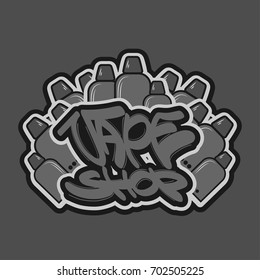 Vape shop logotype