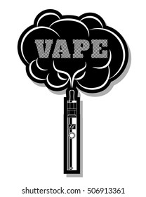 Vape shop vektor illustrator.