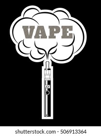 Vape shop vektor illustrator.