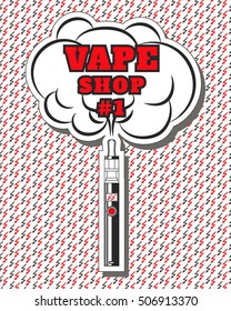 Vape shop vektor illustrator.