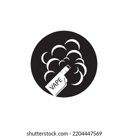 Vape Smoke Black Series Logo Vector Illustration