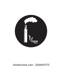 Vape Smoke Black Series Logo Vector Illustration