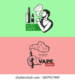 vape smoke to brand logo of product