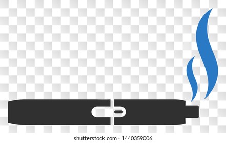 Vape smoke EPS vector pictogram. Illustration contains flat vape smoke iconic symbol on a chess transparent background.