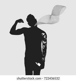 Vape smokes, vector illustration