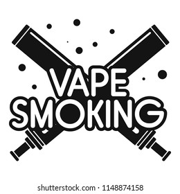 Vape smoking day logo. Simple illustration of vape smoking day vector logo for web design isolated on white background