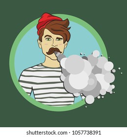 
vape smoking guy