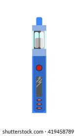 Vape smoking machine. Vaping electronic vaporizer. Alternative smoking. Vaping new culture vector sign. electronic cigarette