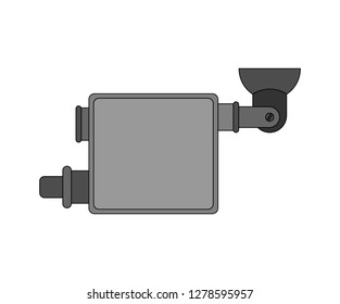 Vape Smoking pipe Electronic cigarette. Vector illustration