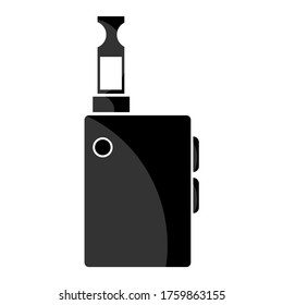 Vape smoking tool vector icon isolated on white background